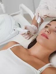 microneedling a patient