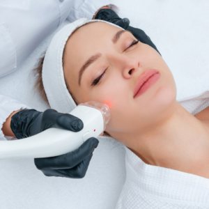 Image of women recieving laser treatment